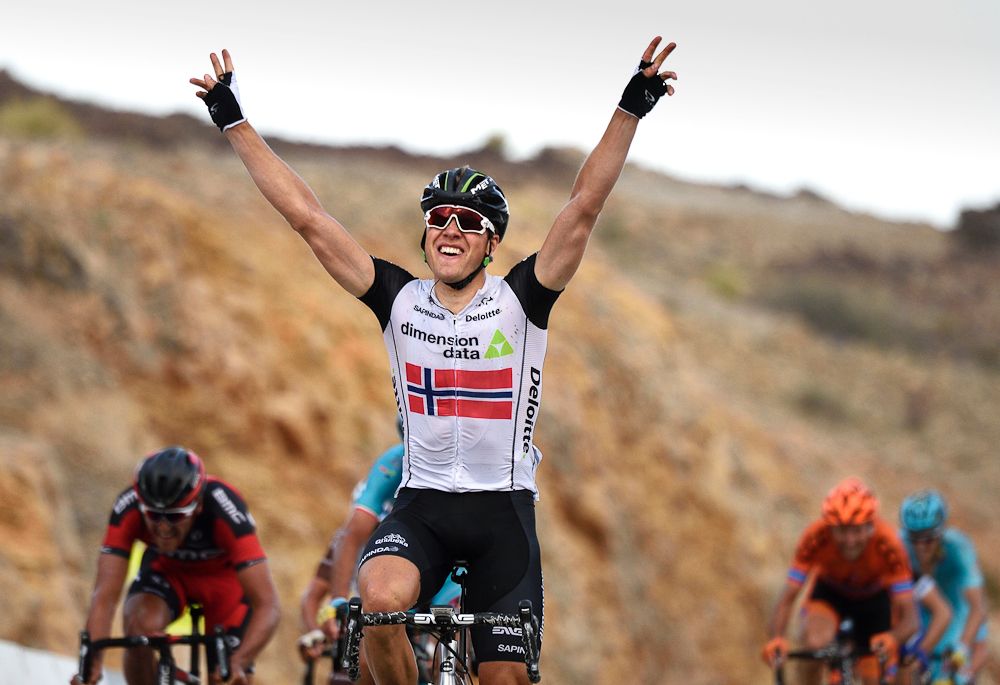 Edvald Boasson Hagen wins stage 2 in Oman.