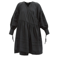 CECILIE BAHNSEN Amalie recycled-faille wrap dress, £640