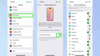 iOS 18.4 Prioritize notifications
