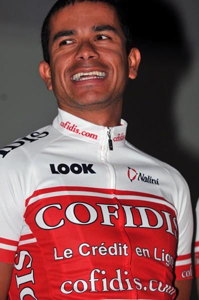 Leonardo Duque, the team's Colombian sprinter