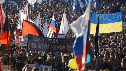 Moscow anti-war rally