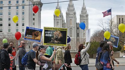 Mormon protest