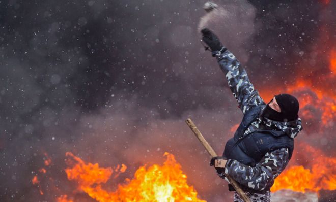 Ukraine protester