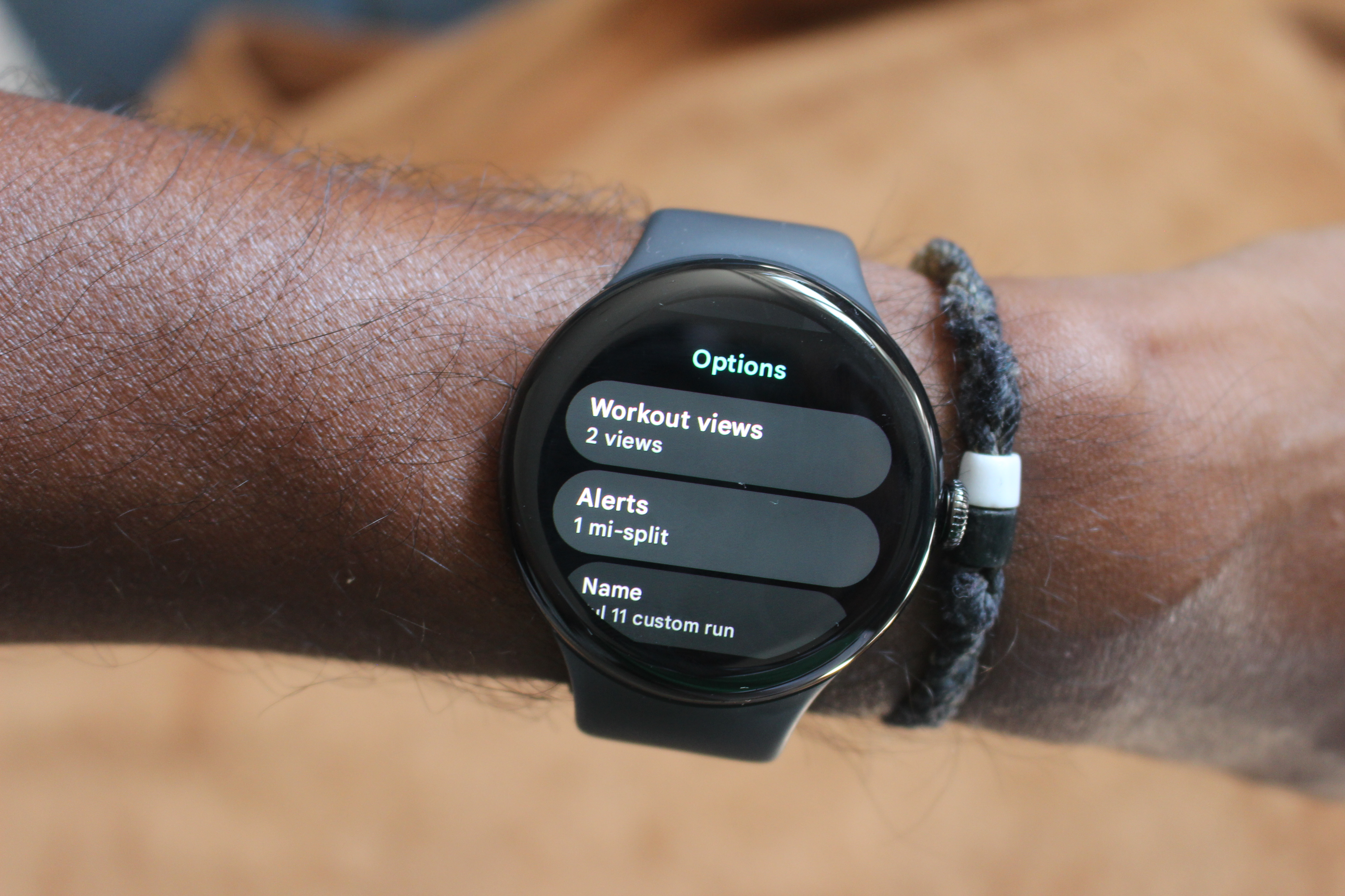 creating a running workout on the Google Pixel Watch 3