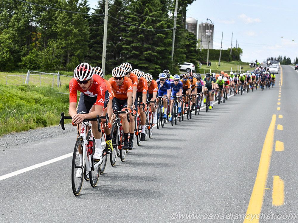 Rally Cycling doing the work of bringing back the break
