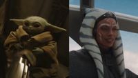 Grogu and Ahsoka side by side