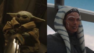 Grogu and Ahsoka side by side