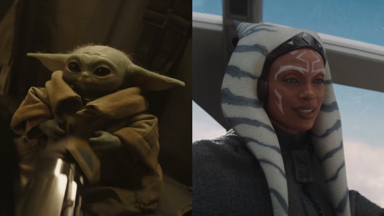 Grogu and Ahsoka side by side