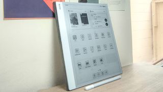 Boox Note Max review unit in action