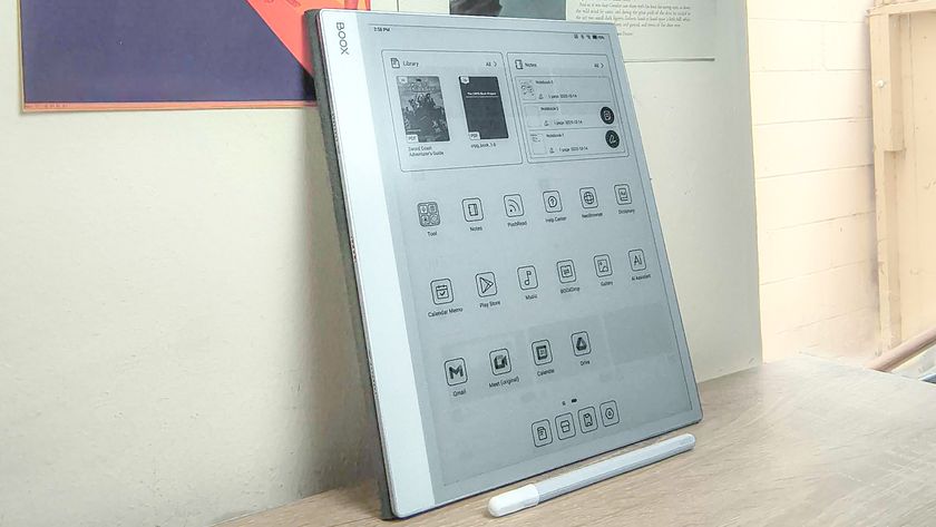 Boox Note Max review unit in action