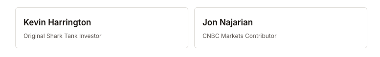 Image with two Shark Tank names
