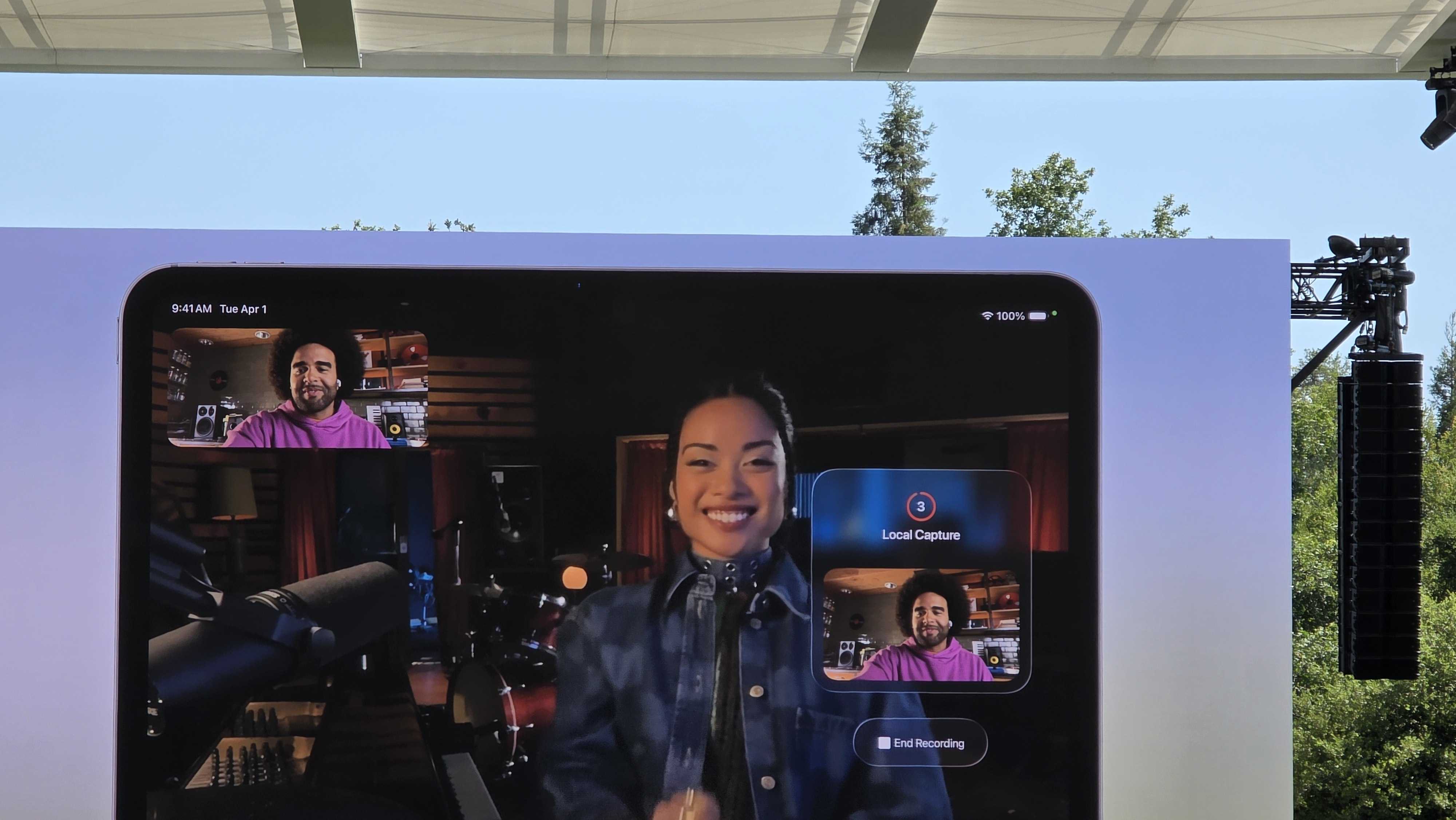 iPadOS updates shown on stage at WWDC 2025