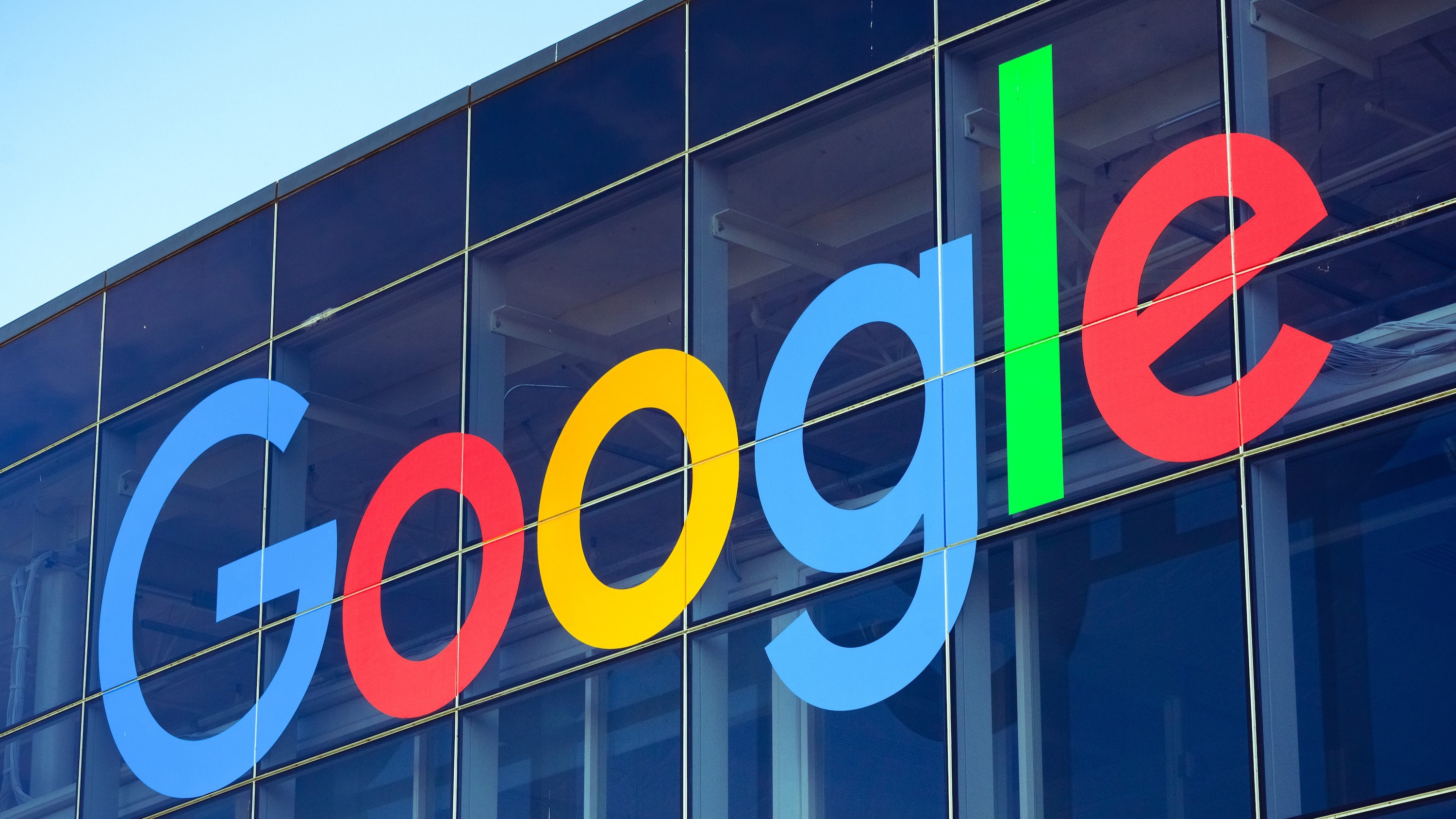 Google logo on the building
