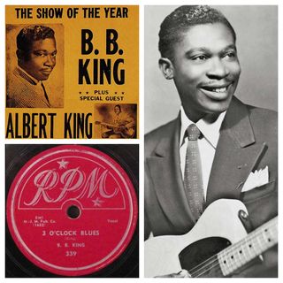 BB King holding his guitar