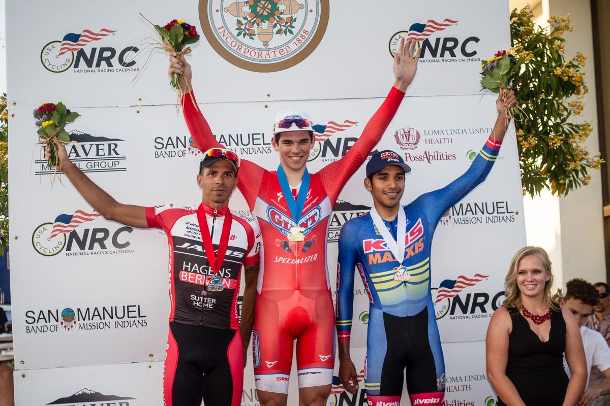 The top three for the men