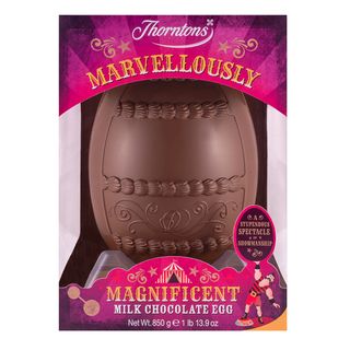 egg shaped milk chocolate in box