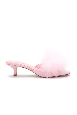 Barbiecore Hot Pink Trend 2023 | Larroude Marilyn Mule In Tulip Satin