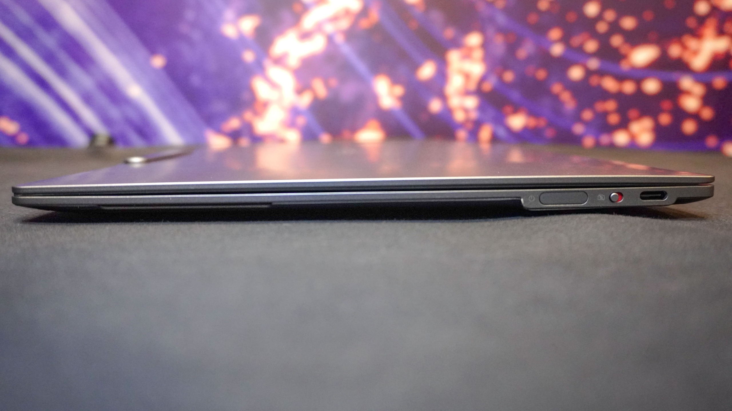 The right ports on the Lenovo Project AeroBlade concept laptop