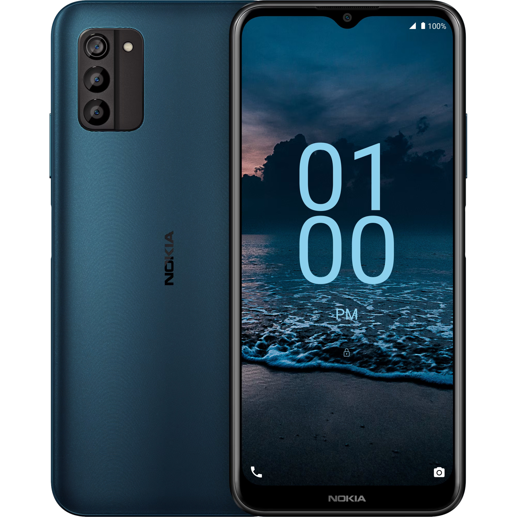 Nokia G100 phone blue