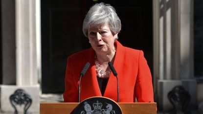 Theresa May announces her resignation outside 10 Downing Street