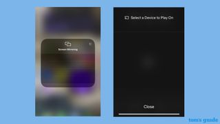 Screen mirroring and casting on iPhone