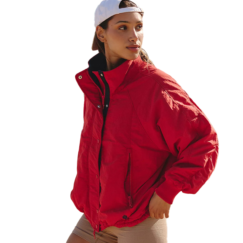 red windbreaker, free people