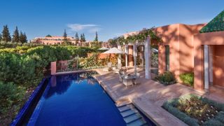 Of the 84 luxurious rooms, 76 feature private pools and gardens