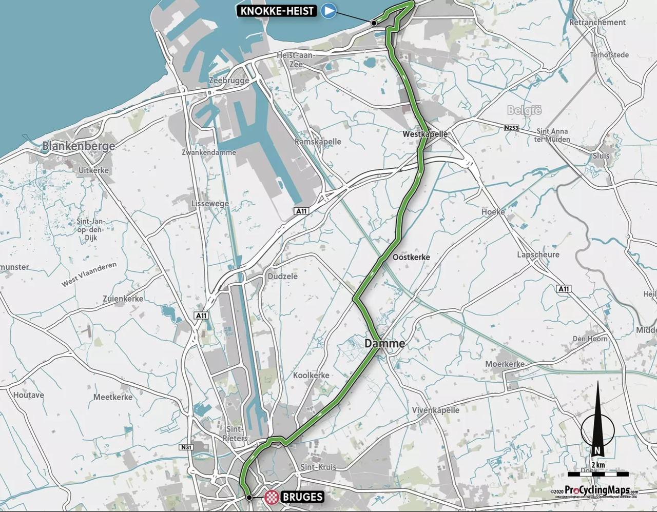 Junior Men's ITT course 2021 UCI Road World Championships