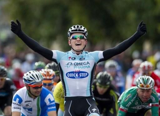 Andy Fenn (Omega Pharma-Quickstep) wins the first round of the Mallorca Challenge