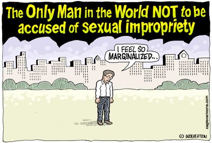 Political cartoon U.S. sexual harassment men