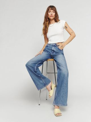 Cary High Rise Slouchy Wide Leg Jeans