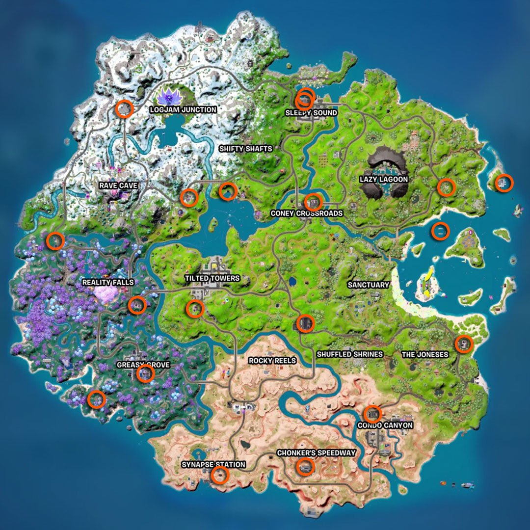 Fortnite gas pumps locations at Fortnite gas stations | GamesRadar+