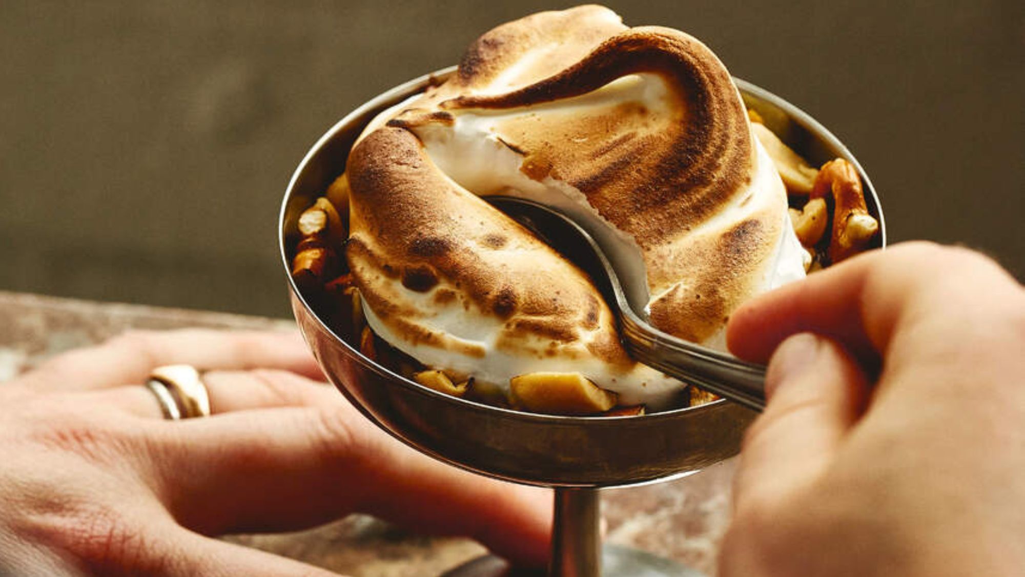 Lazy baked Alaska recipe