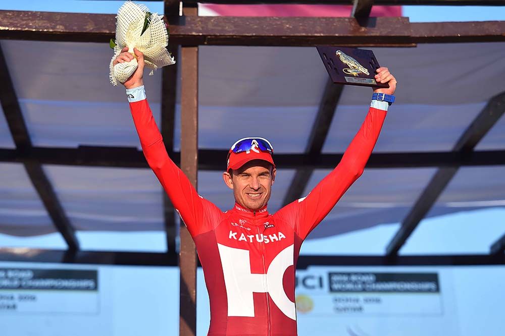 Alexander Kristof (Katusha) didn't seem too bothered about missing out on overall victory
