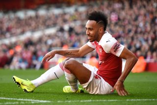 Pierre-Emerick Aubameyang scored twice at the 2017 African Nations Cup