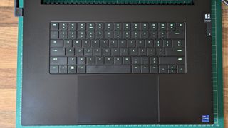 Razer Blade 18 (2024) keyboard as seen from above