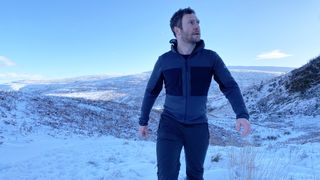 Berghaus MTN Guide MW Hoody: Alex in snowy Brecons