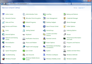 Streamlining the Control Panel