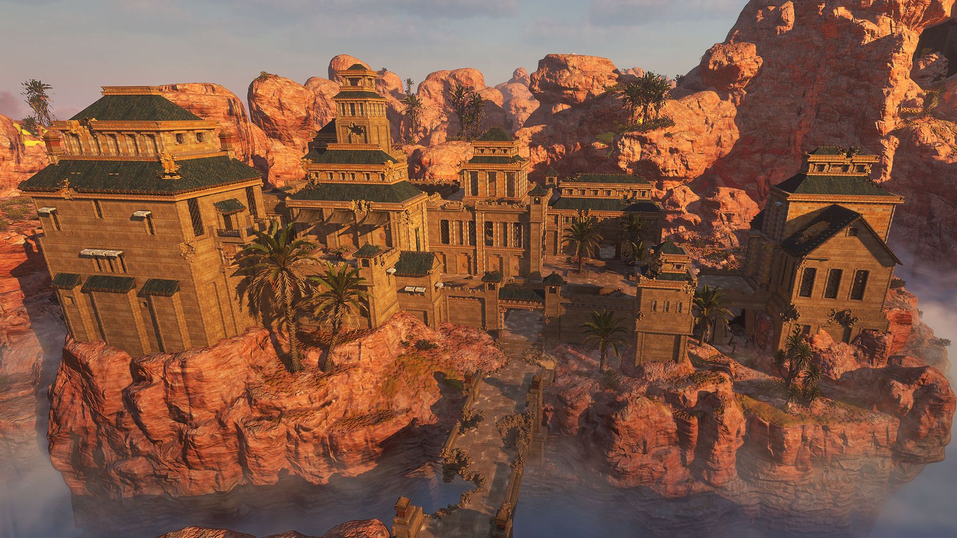 Enshrouded - Shorewatch, a massive town in the Kindlewaste desert