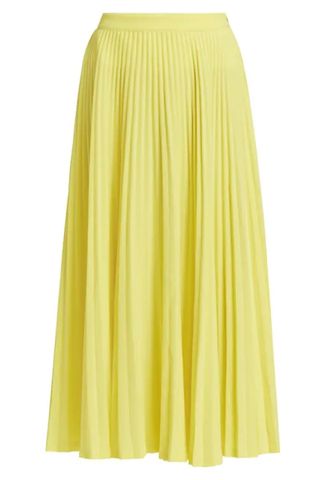 Cinq à Sept Maree Pleated Crepe Midi-Skirt