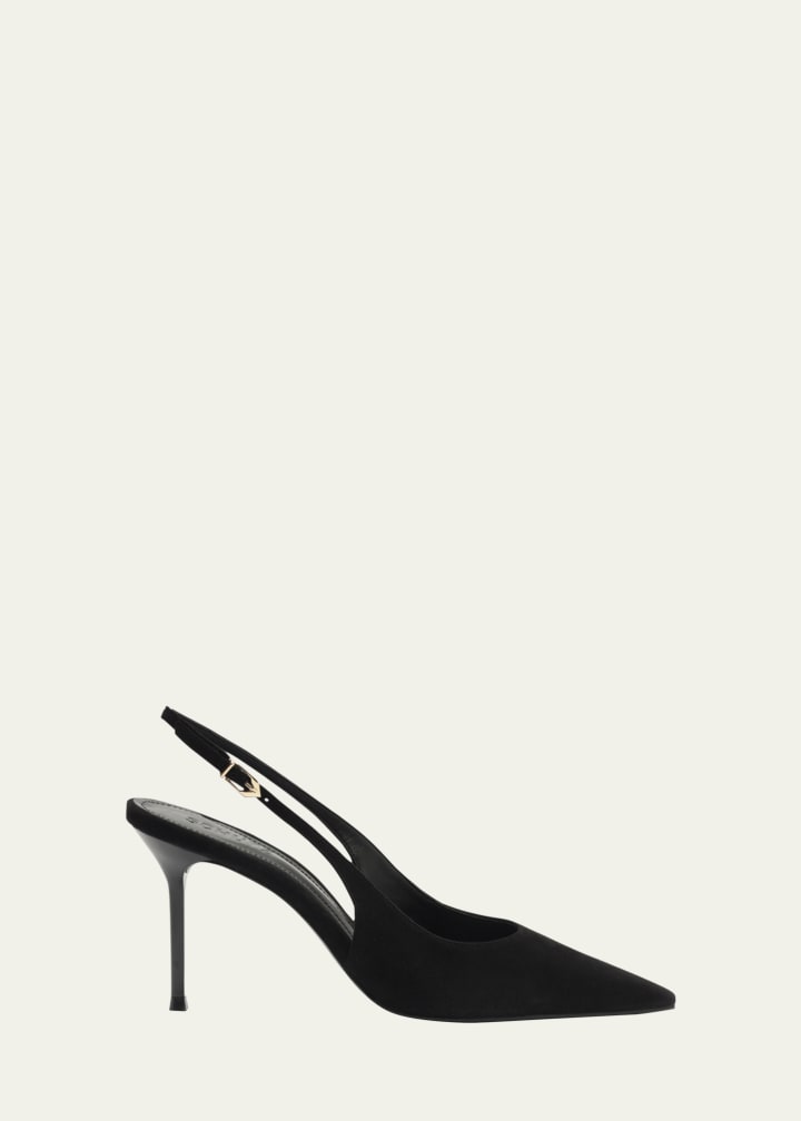 Alicia Suede Slingback Pumps