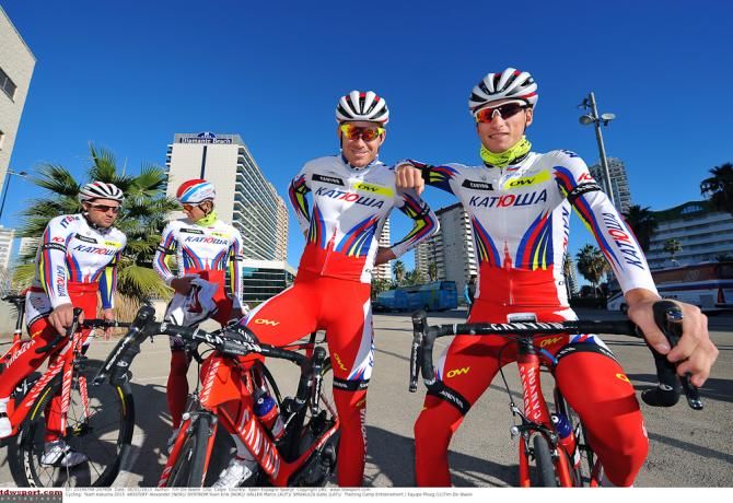 Preparing for a team ride in Spain