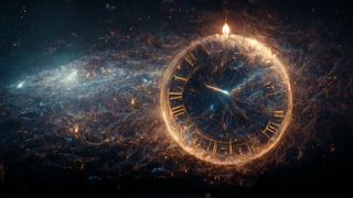 Dimensional clock in space