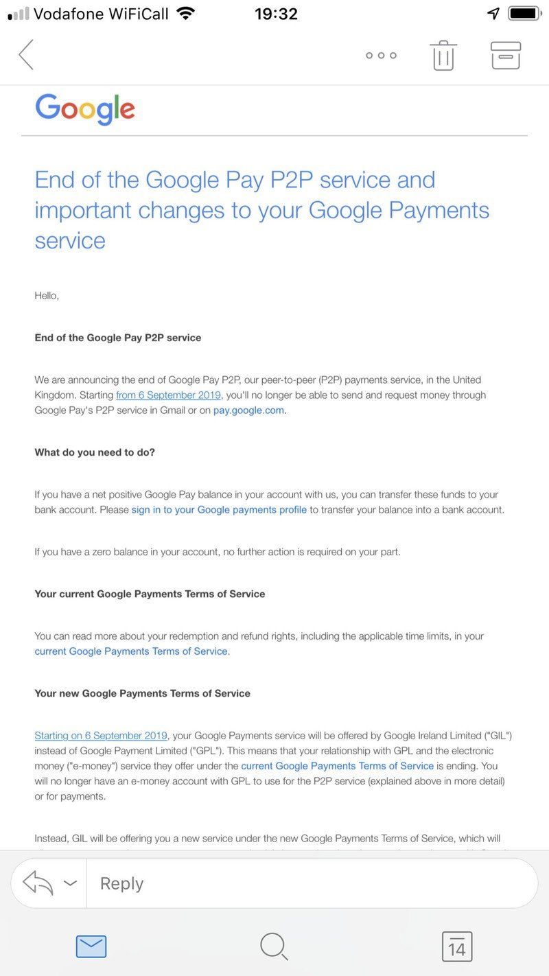 Google Pay in the UK is losing its send/receive money feature | Android ...