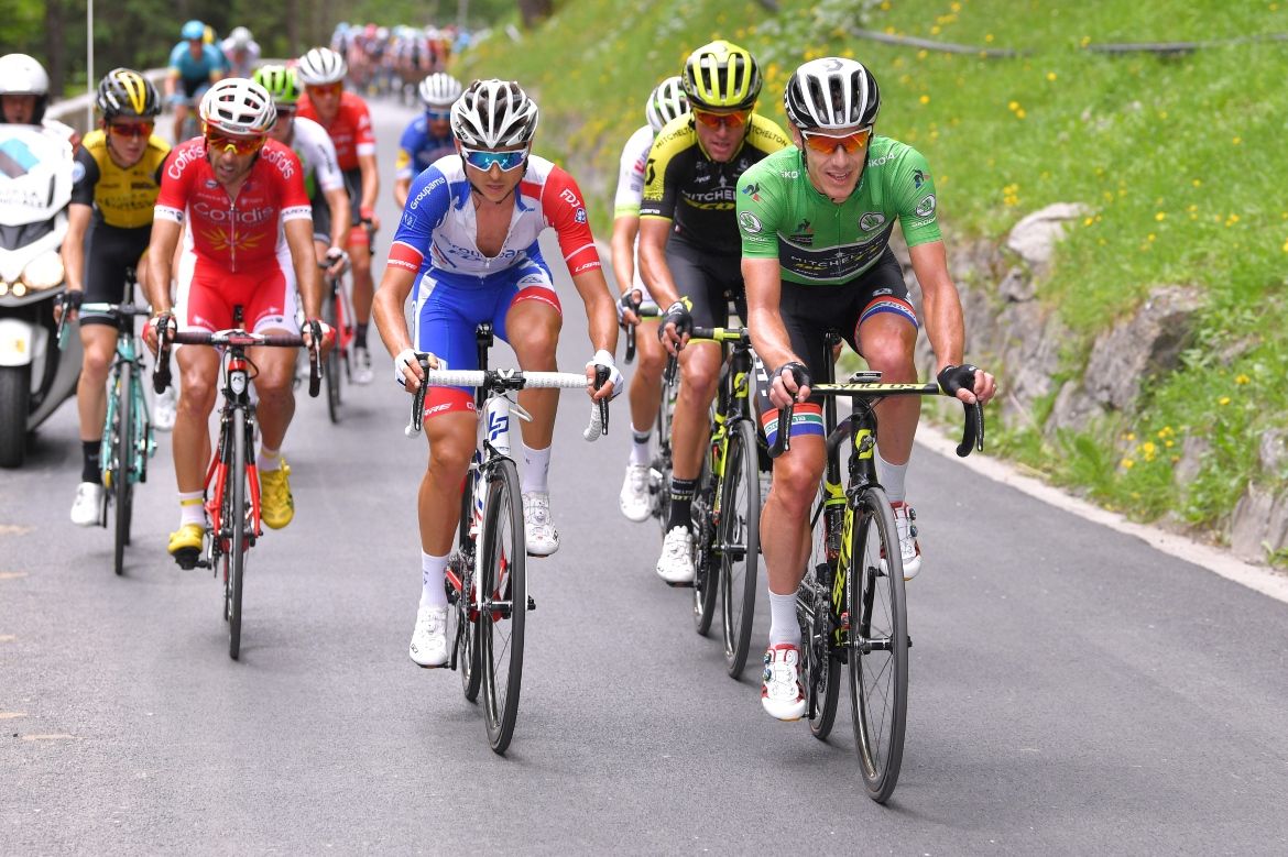 Mitchelton-Scott's Daryl Impey in the green jersey