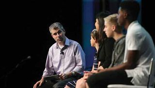 ISTE CEO Richard Culatta interviews a panel of students.