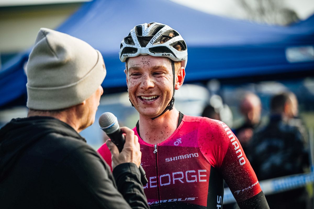 Connor Sens after winning Devil's Cardigan to claim the Australian national gravel title