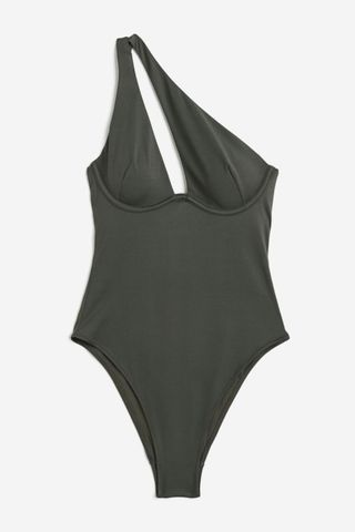 H&M Padded-cup High-leg Swimsuit
