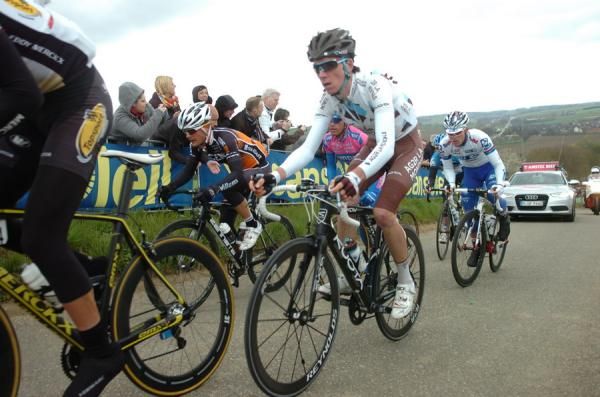 Bardet (Ag2r) in the day-long Amstel Gold breakaway