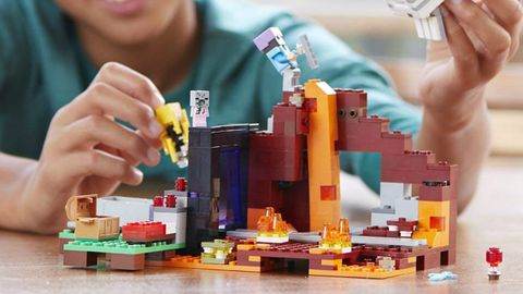 Lego And Minecraft Are The Perfect Match And This Nether Portal Set Is Only 24 Right Now Gamesradar - easy robux today lego